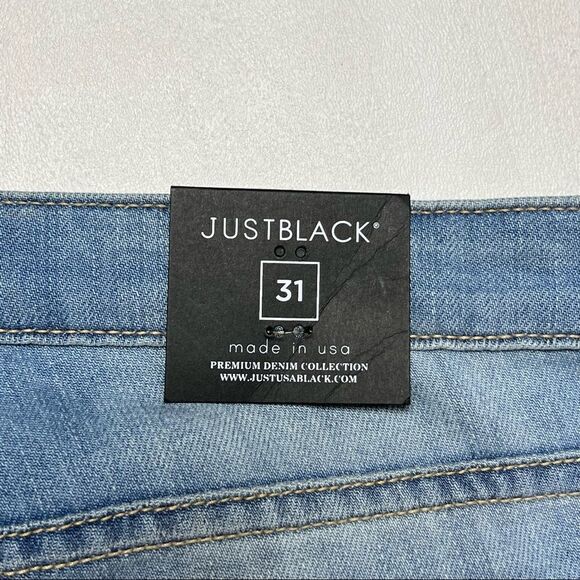 Just Black | NWT High Rise Relaxed Raw Hem Crop Jeans - Picture 8 of 10